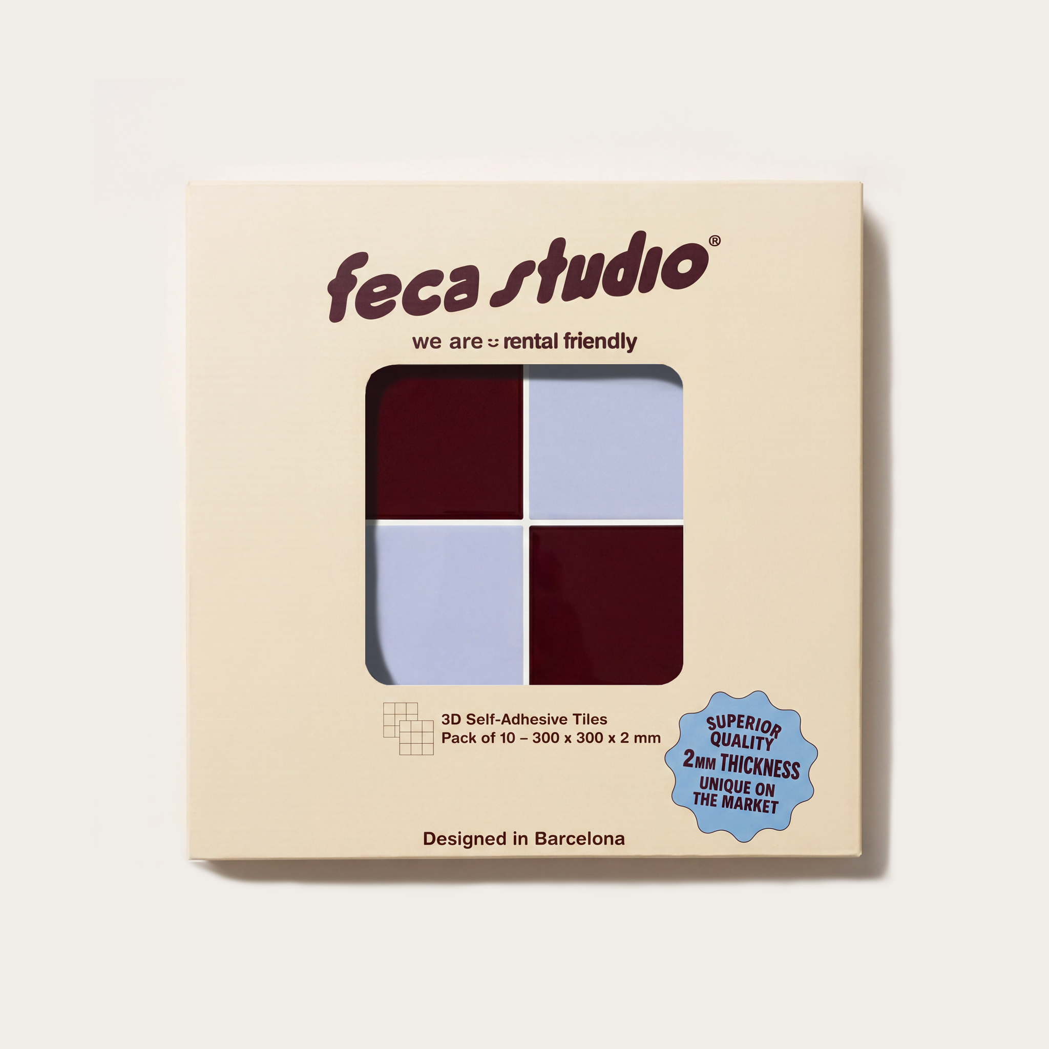 Azulejo adhesivo 3D CASSIS, pack de 10 unidades de Feca Studio Barcelona